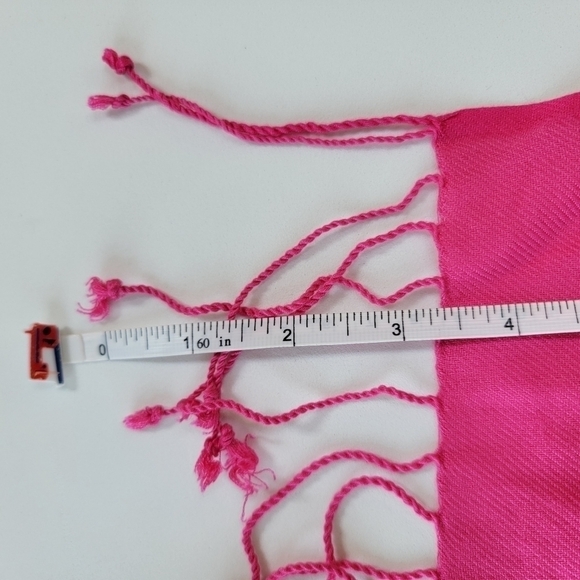 Hot Pink Pasmina Scarf NWT - Picture 5 of 6